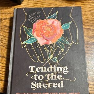 Tending to the Sacred Book - Black and Pink